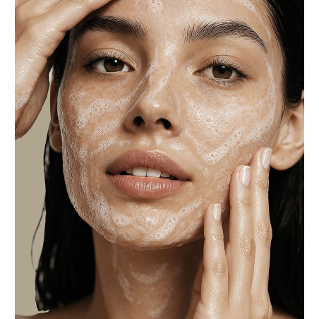 double nettoyage gel nettoyant doux hydratant acide hyaluronique gelée royale allantoin