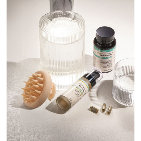 haircare routine cheveux sérum et complément alimentaire repousse brillance anti-chute hairglow hair booster